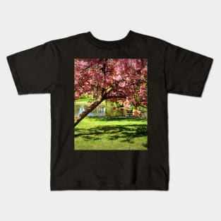 An English Landscaped Park in Spring Kids T-Shirt